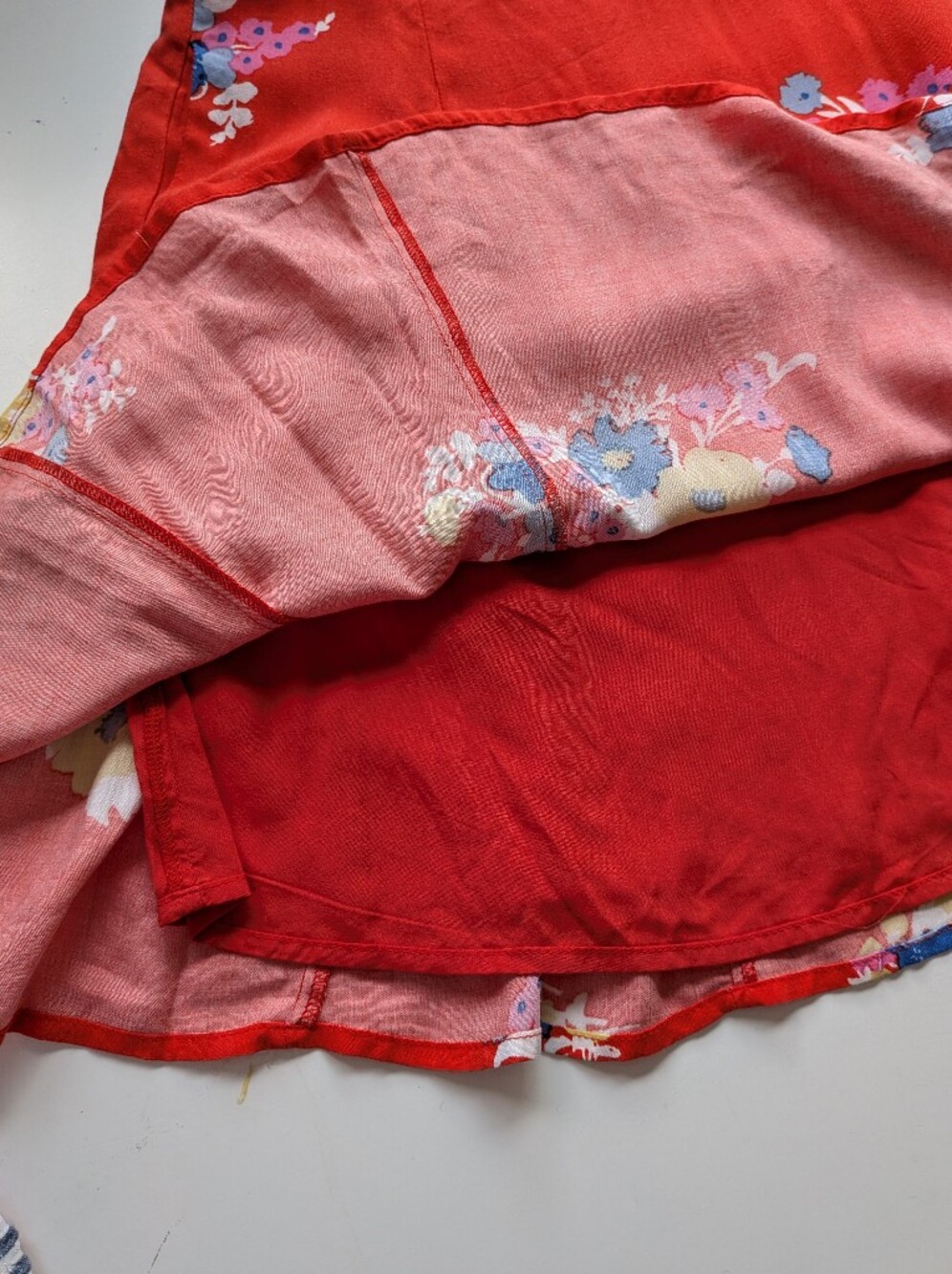 ModCloth Bright Red Retro Floral Pocketed Mini Skirt 🌸✨ - Picture 7 of 11